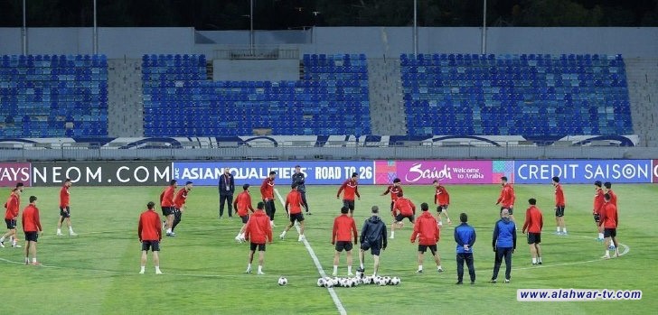 المنتخب الوطني يختتم تدريباته في عمّان تأهباً لمواجهة فلسطين غداً