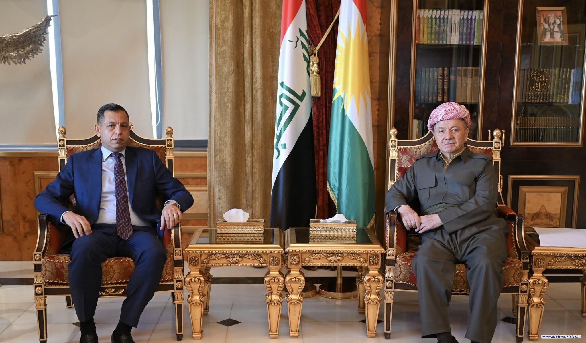 الشطري وبارزاني يبحثان الأوضاع الأمنية والسياسية في العراق والمنطقة