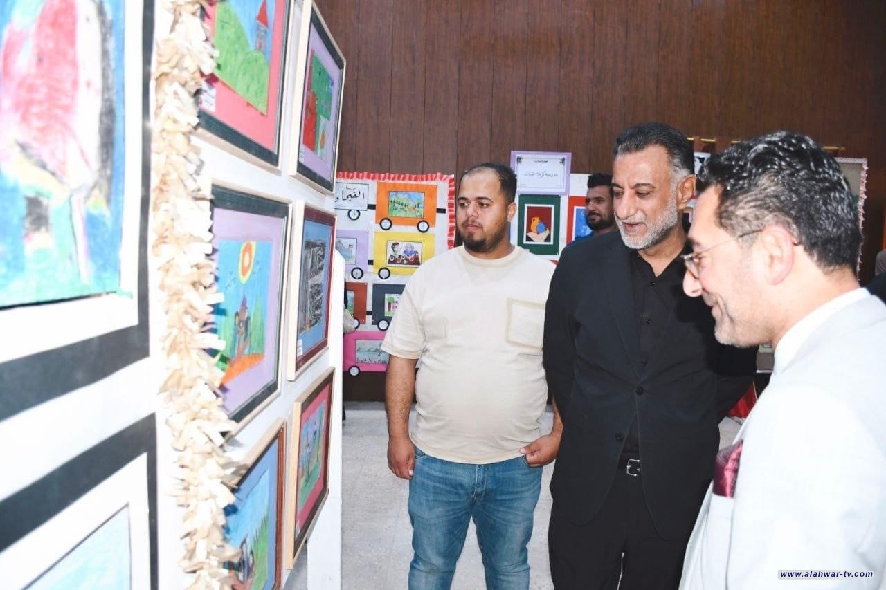 80 لوحة مشاركة في المعرض السنوي لرسوم المدارس المتوسطة بذي قار