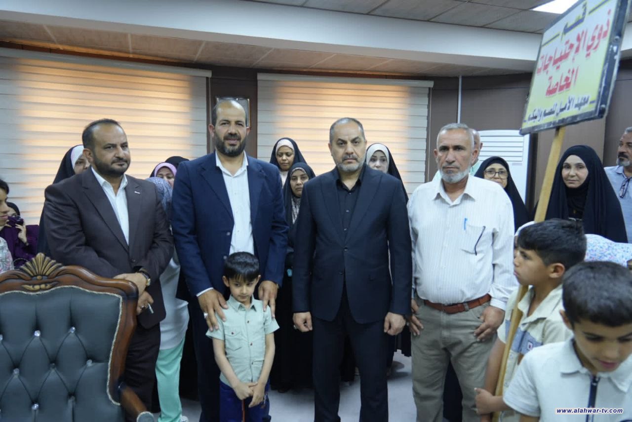 زيارة وفد من ذوي الاحتياجات الخاصة في ذي قار إلى رئيس مجلس المحافظة