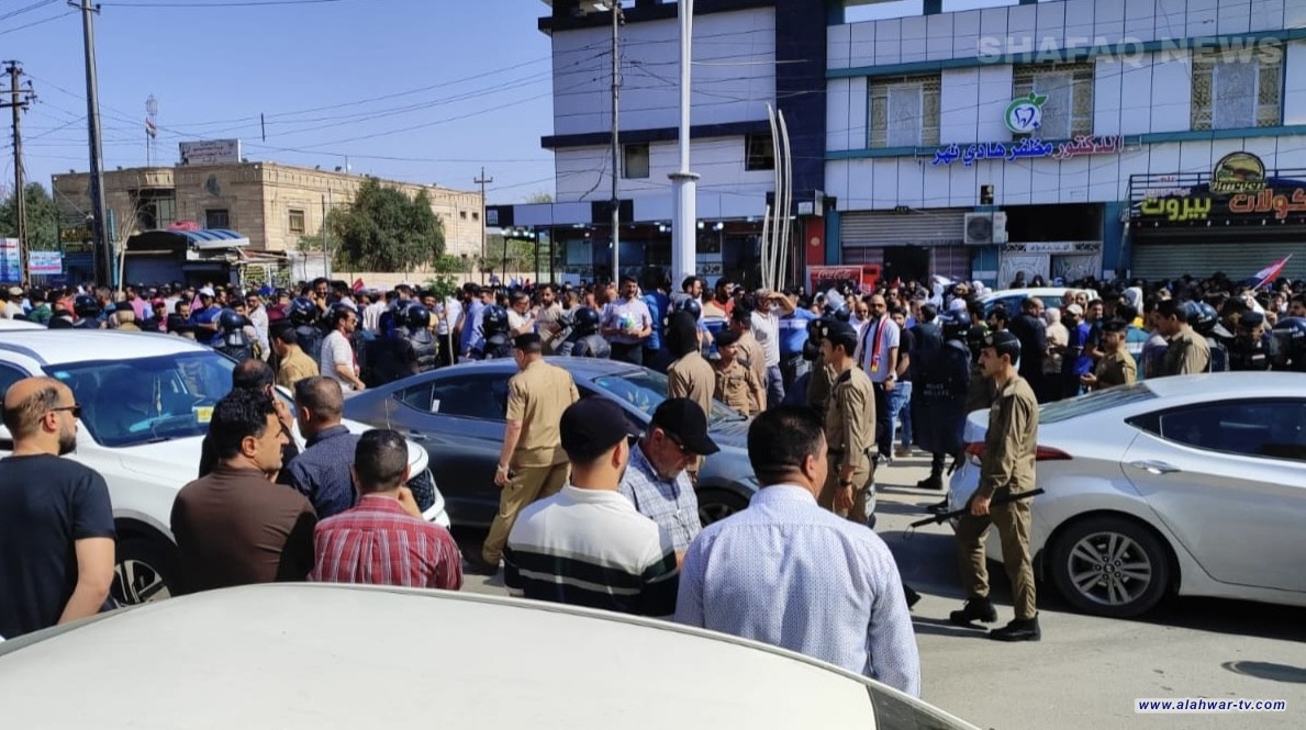 27 مصابا من الكوادر التربوية و15 من القوات الأمنية بتظاهرات الناصرية