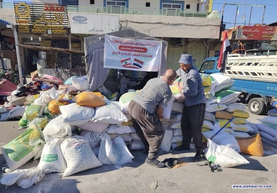 ذي قار تجمع أطنانا من المواد الغذائية والإغاثية ضمن حملة دعم لبنان