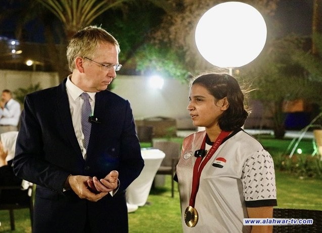 السفير الفرنسي يستقبل أبطال العراق المشاركين بدورة ألعاب باريس