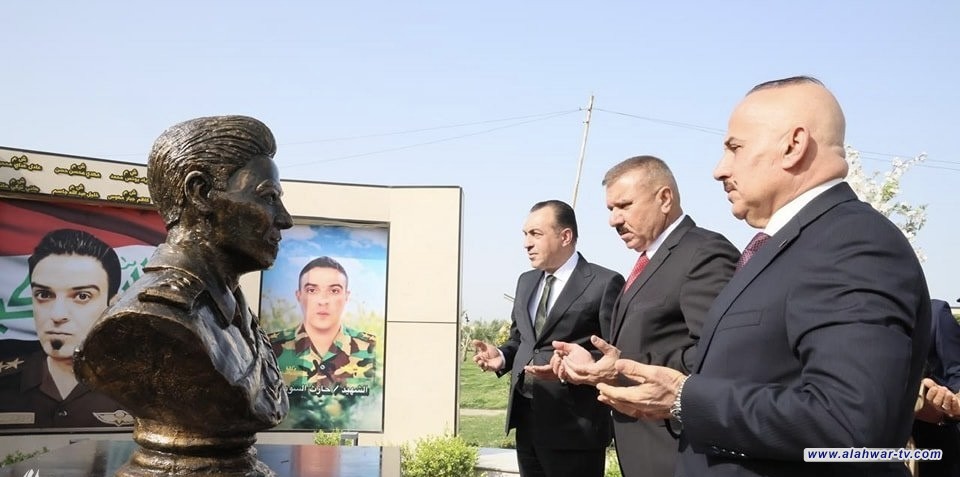 وزير الداخلية يفتتح نصب التمثال التذكاري للشهيد حارث السوداني"