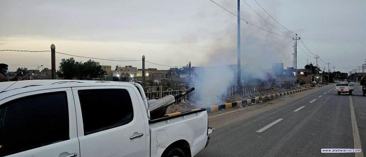 حملة تضبيب مسائية في البطحاء تستهدف ثلاث مناطق للحد من انتشار الحشرات