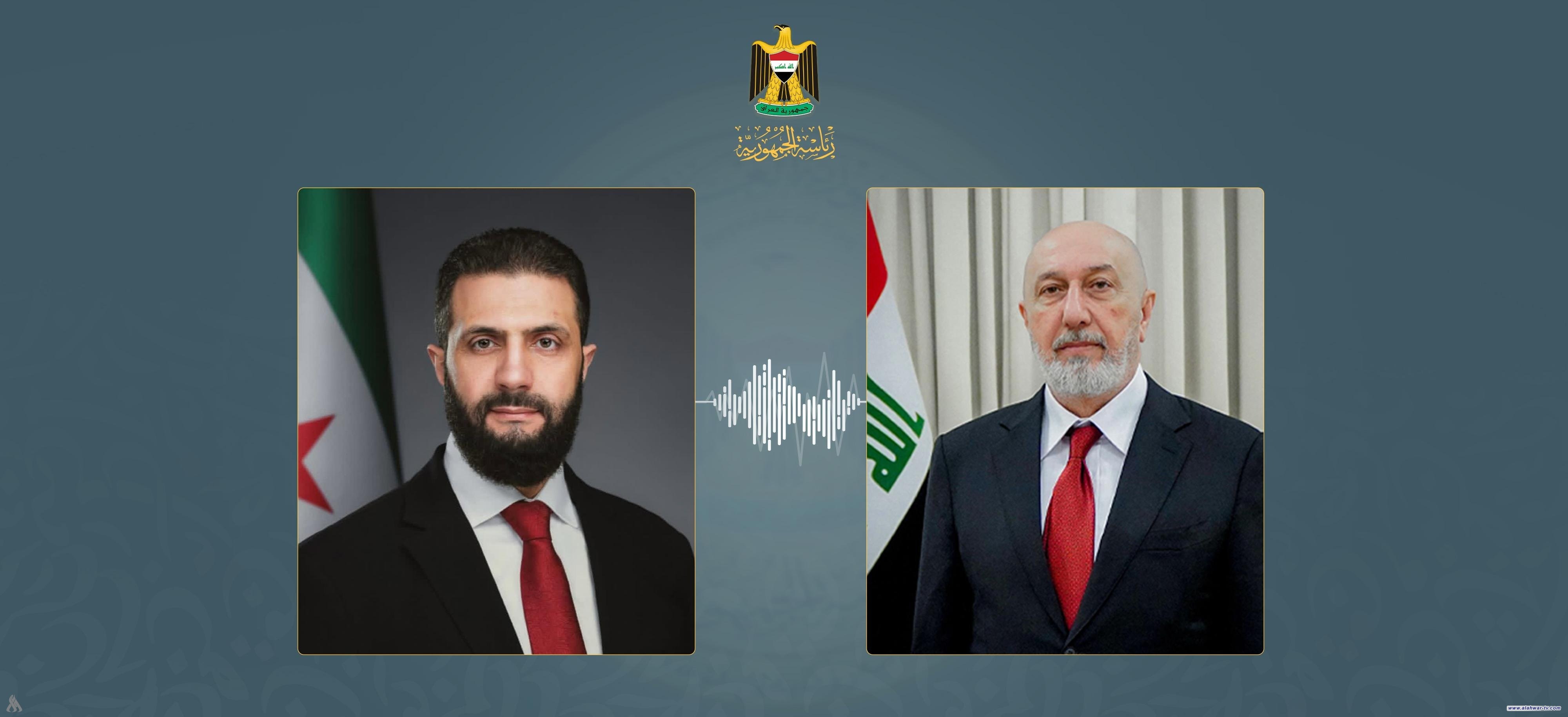 رئيس الجمهورية ونظيره السوري يؤكدان على العمل المشترك لخفض التوترات في المنطقة وإرساء السلام