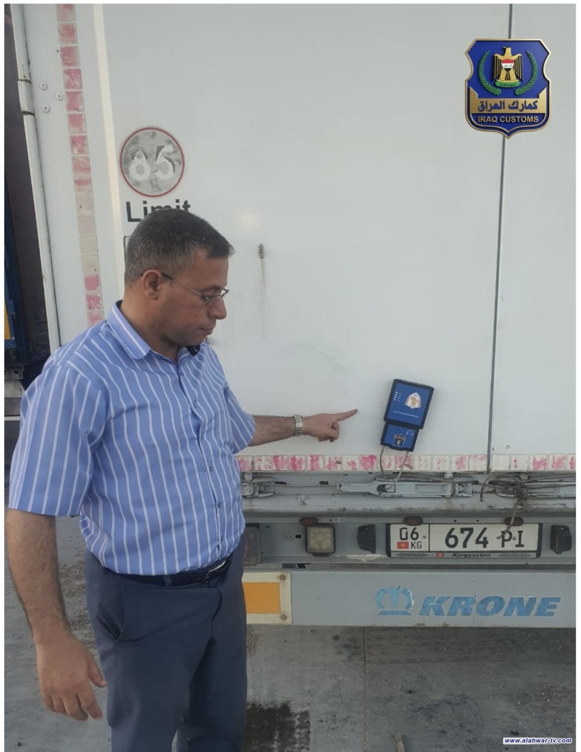 الجمارك تطبق نظام التير بجمرك زرباطية وتسهّل عبور شحنة ترانزيت من أوزبكستان للسعودية