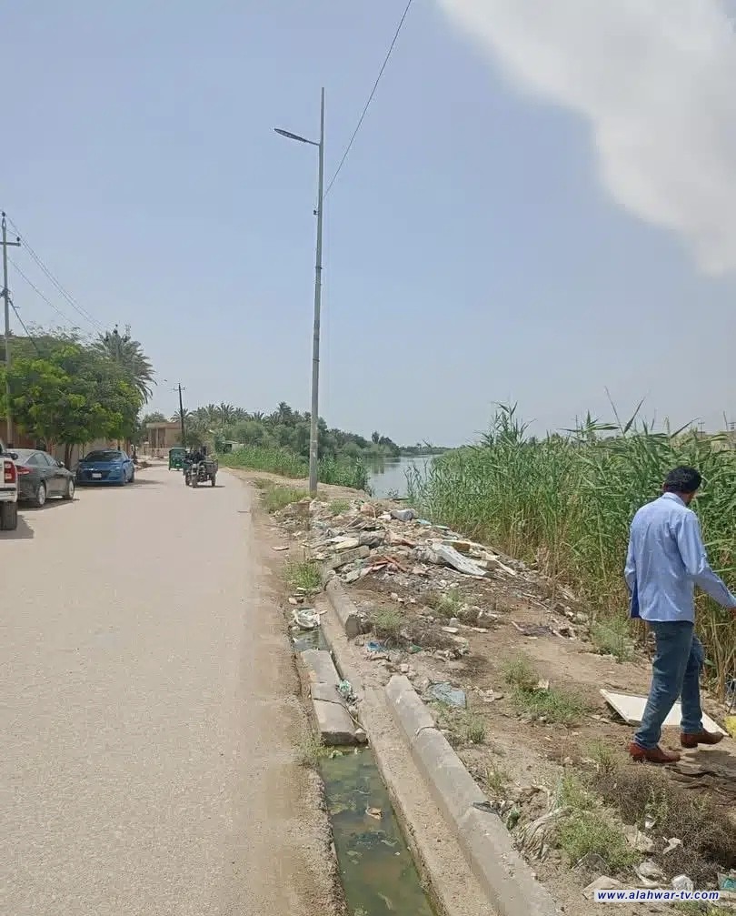 بيئة ذي قار تطلق حملة ميدانية لمعالجة تلوث نهر الغراف ورفع النفايات المتراكمة في الرفاعي