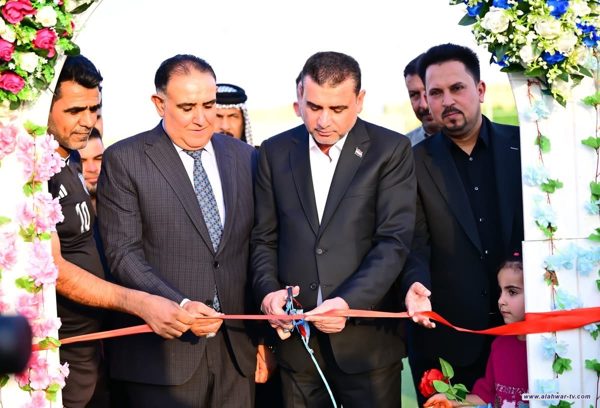 محافظ ذي قار يفتتح ملعب قضاء سيد دخيل بعد تأهيله بسعة 1000 متفرج