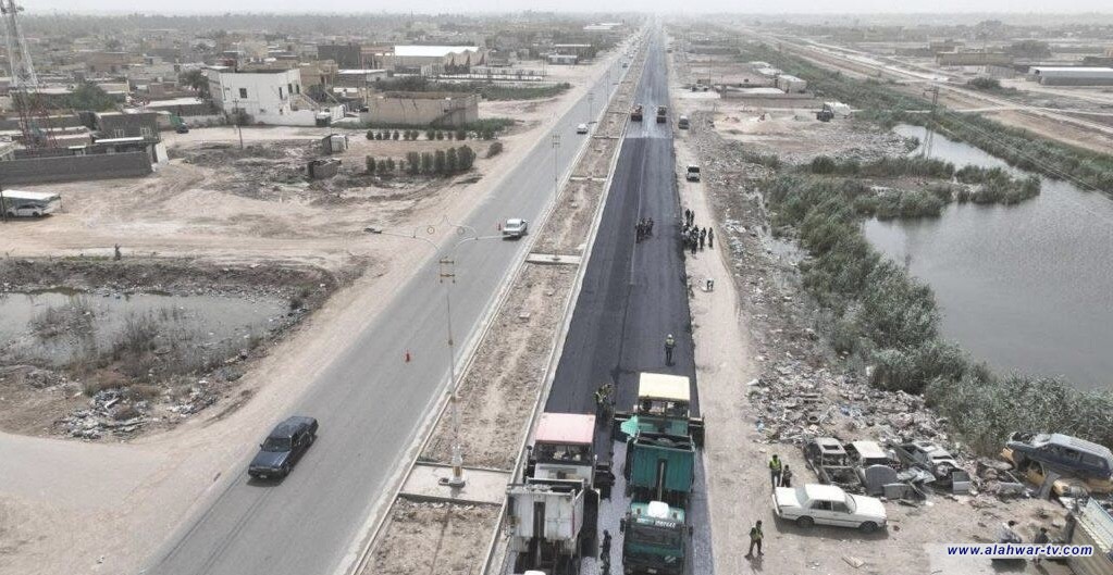 صندوق إعمار ذي قار: نسب إنجاز متقدمة بطريق الإسكان الصناعي