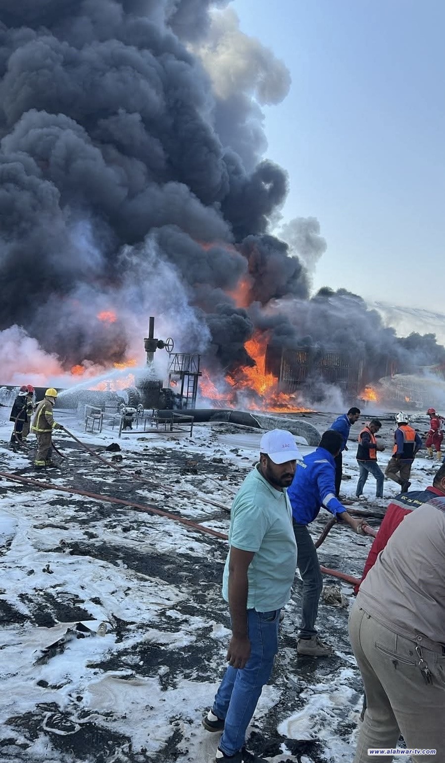 النفط: مستودع البرجسية 1 مخصص للغاز وحريق اليوم لا يؤثر في التصدير