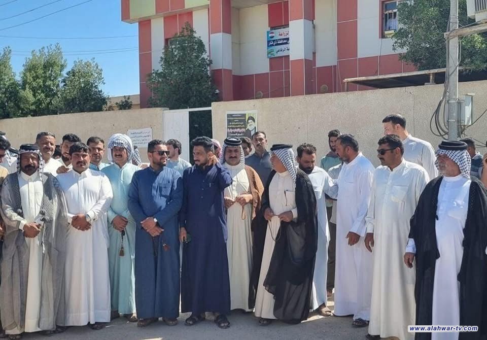 بالصور: فلاحو الرفاعي يتظاهرون رفضا لتقليل سعر تسويق الحنطة خارج الخطة