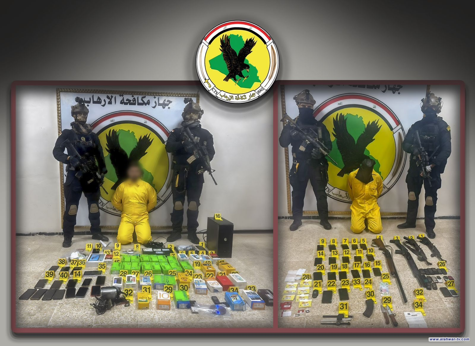 جهاز مكافحة الإرهاب يطيح بـ"مجهّز وناقل" ينتميان لداعش في كركوك