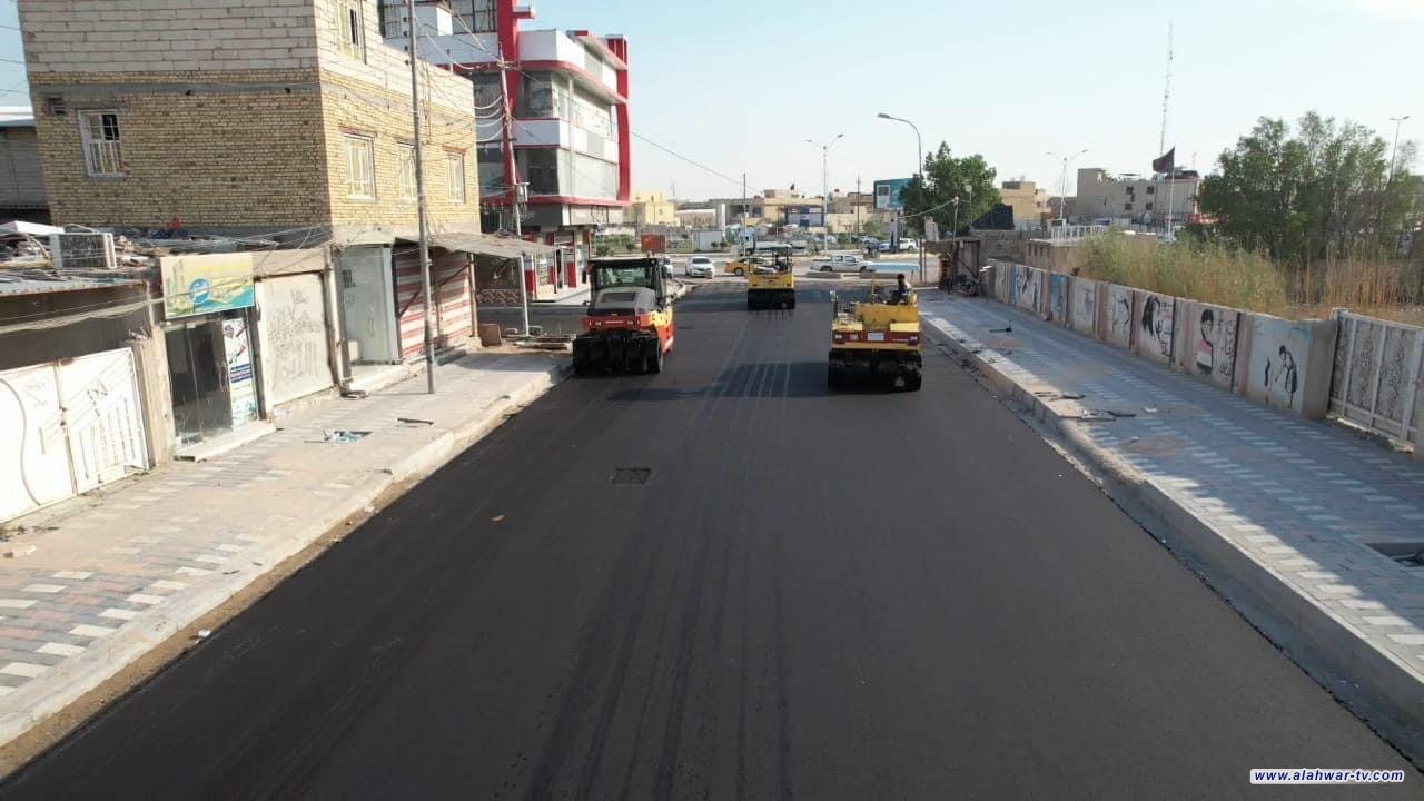 محافظ ذي قار يكشف عن وضع اللمسات النهائية لشوارع منطقة الاقتصاديين واستمرار العمل لانجازها بصورة كاملة