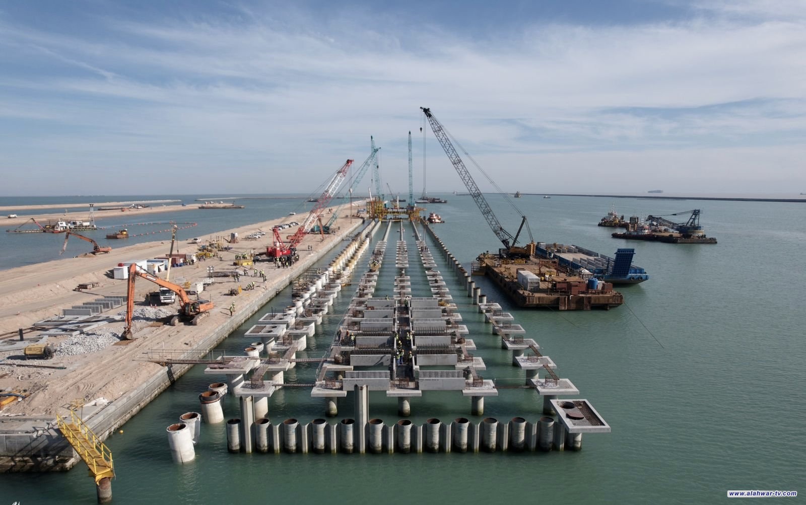 الموانئ تعلن انتهاء الأعمال في مشروع الأرصفة الخمسة بميناء الفاو الكبير