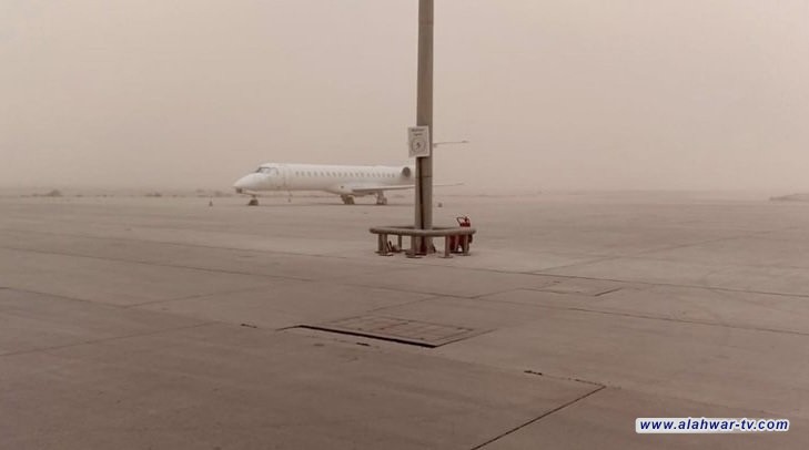 مدير مطار البصرة يعلن إغلاقه بشكل مؤقت بسبب العاصفة الترابية