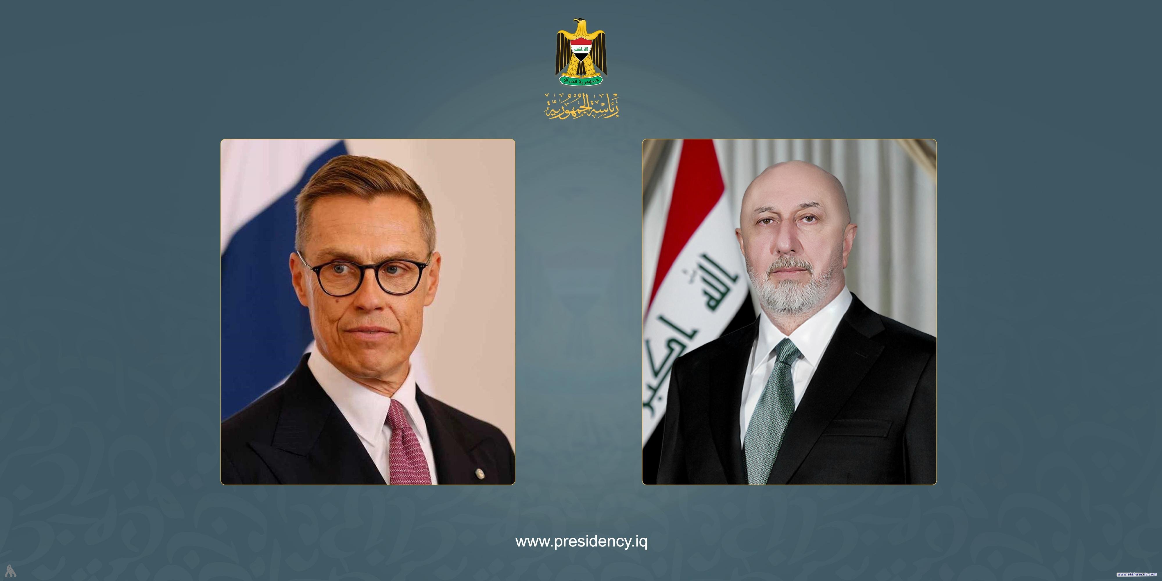 رئيس الجمهورية يتلقى رسالة تهنئة من نظيره الفنلندي