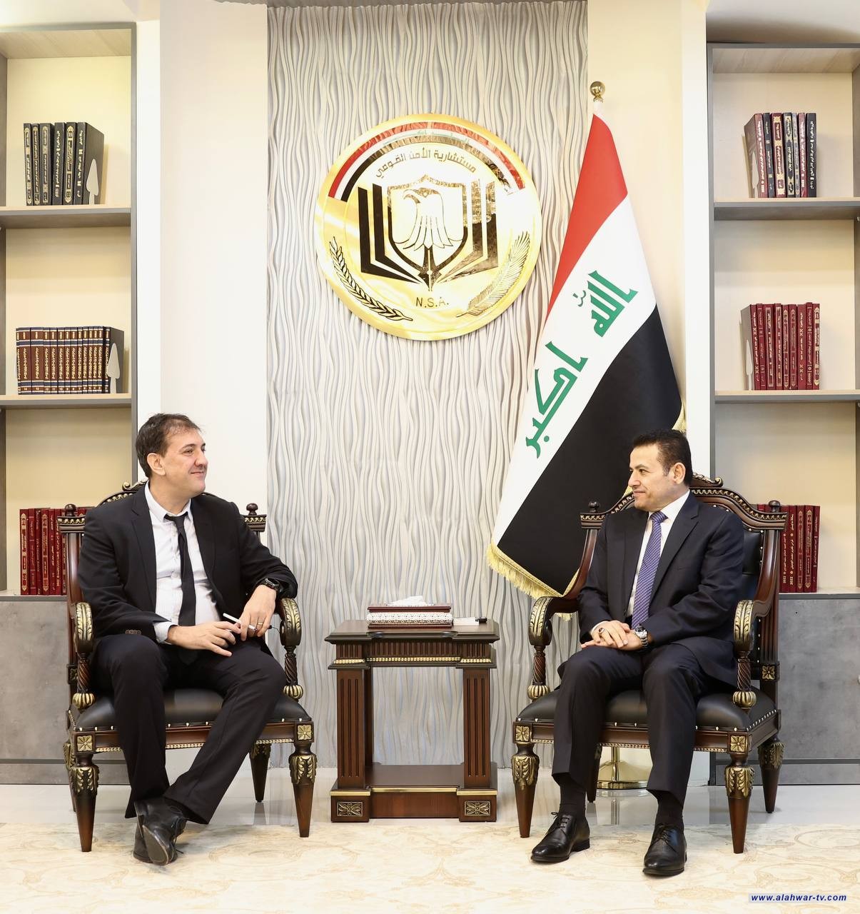 الأعرجي يستقبل رئيس بعثة منظمة منع العنف ونشر السلام NP