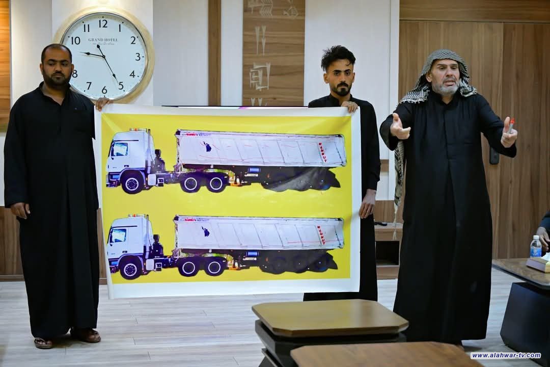 محافظ ذي قار يلتقي سائقي الشاحنات المتضررين من محطات الوزن ويعد بإيجاد حلو