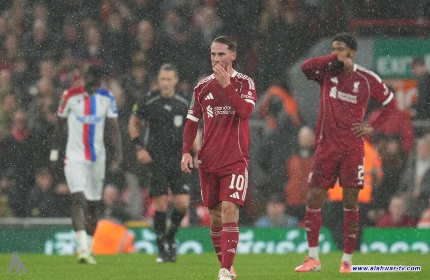 ليفربول يودع كأس الرابطة بعد هزيمة ثقيلة أمام كريستال بالاس