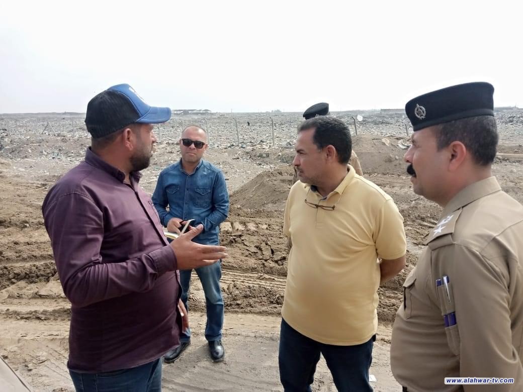 الاجراءات القانونية لموقع الطمر الصحي في قضاء الناصرية