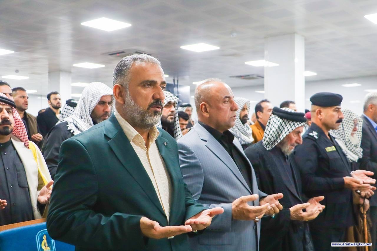 رئيس تحالف نبني في ذي قار يحضر الحفل التأبيني الذي أقامته جامعة العين على روح الشهيد اللواء  عزيز الشامي .