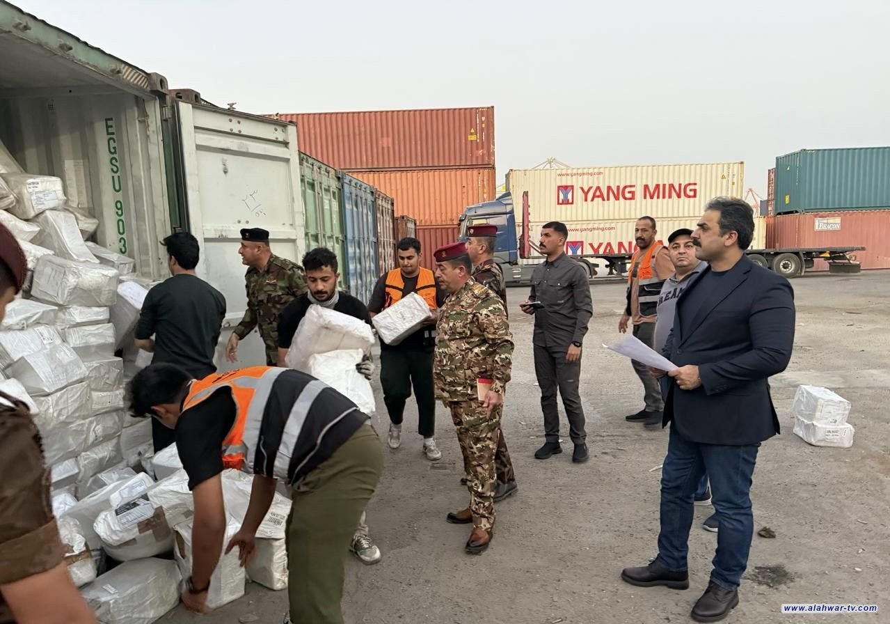 الوائلي: ضبط 36 حاوية مخالفة للضوابط في منفذ ميناء أم قصر الشمالي