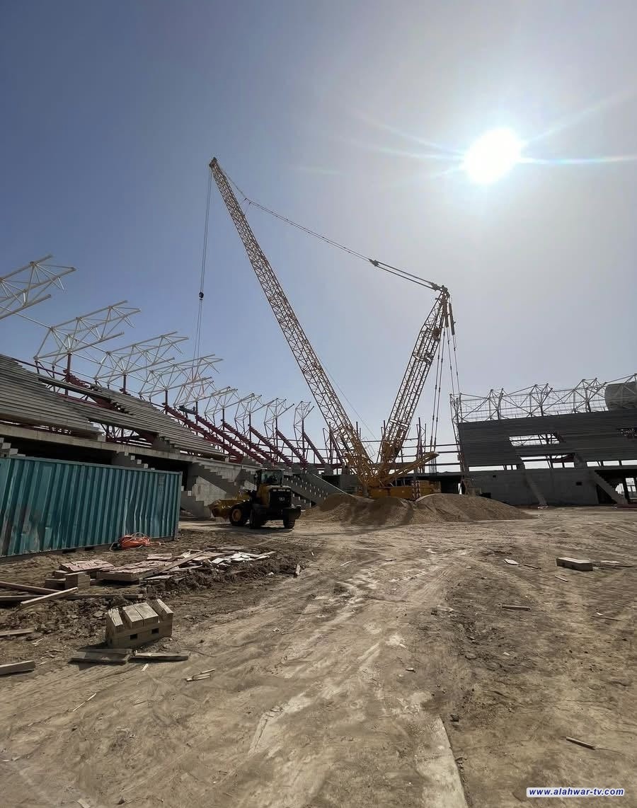 ملعب ذي قار الأولمبي يدخل مراحل متقدمة من الإنجاز وسط وتيرة عمل متسارعة
