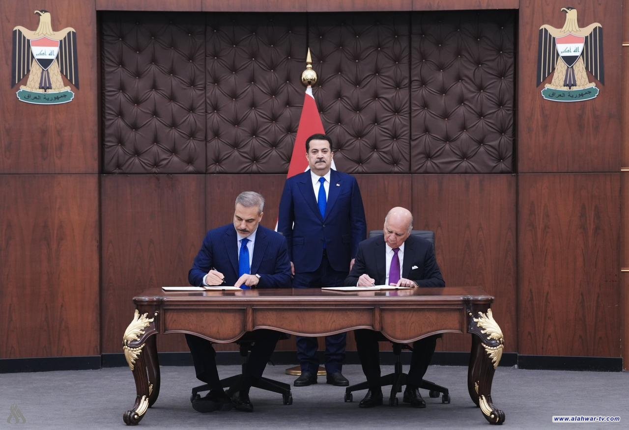 رئيس الوزراء يرعى مراسم توقيع الآلية التنفيذية لاتفاقية التعاون في مجال المياه بين العراق وتركيا