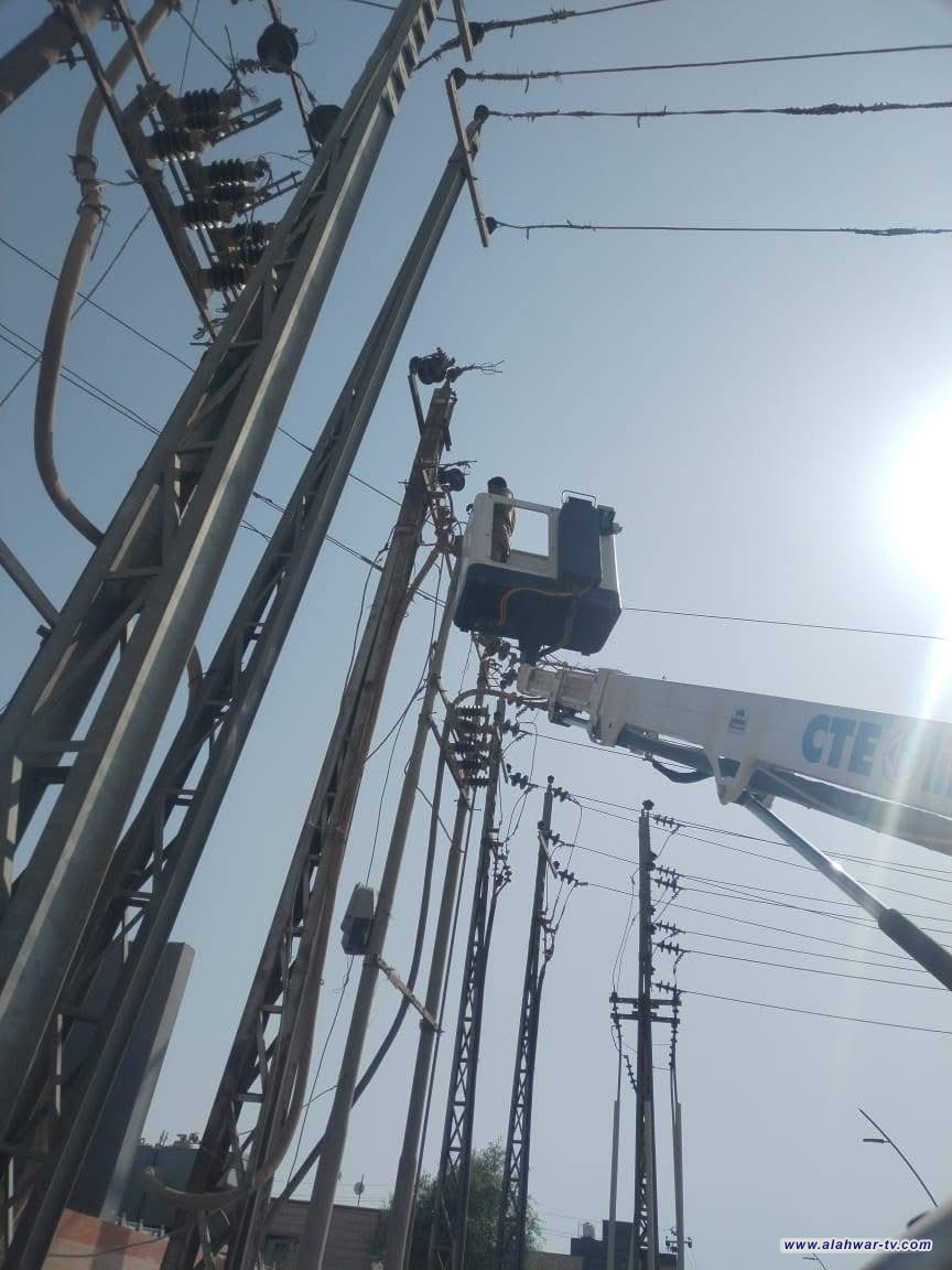 تشغيل خط الربط بين محطتي ذي قار المركبة والناصرية القديمة 132 ك.ف يدخل الخدمة لأول مرة