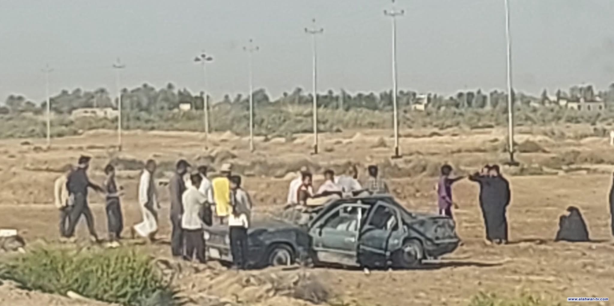 حادث انقلاب سيارة على طريق الناصرية  شطرة يسفر عن إصابة شخص