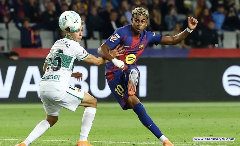 لامين يامال على خطى كيليان مبابي. رقم مميز بعد صيام تهديفي