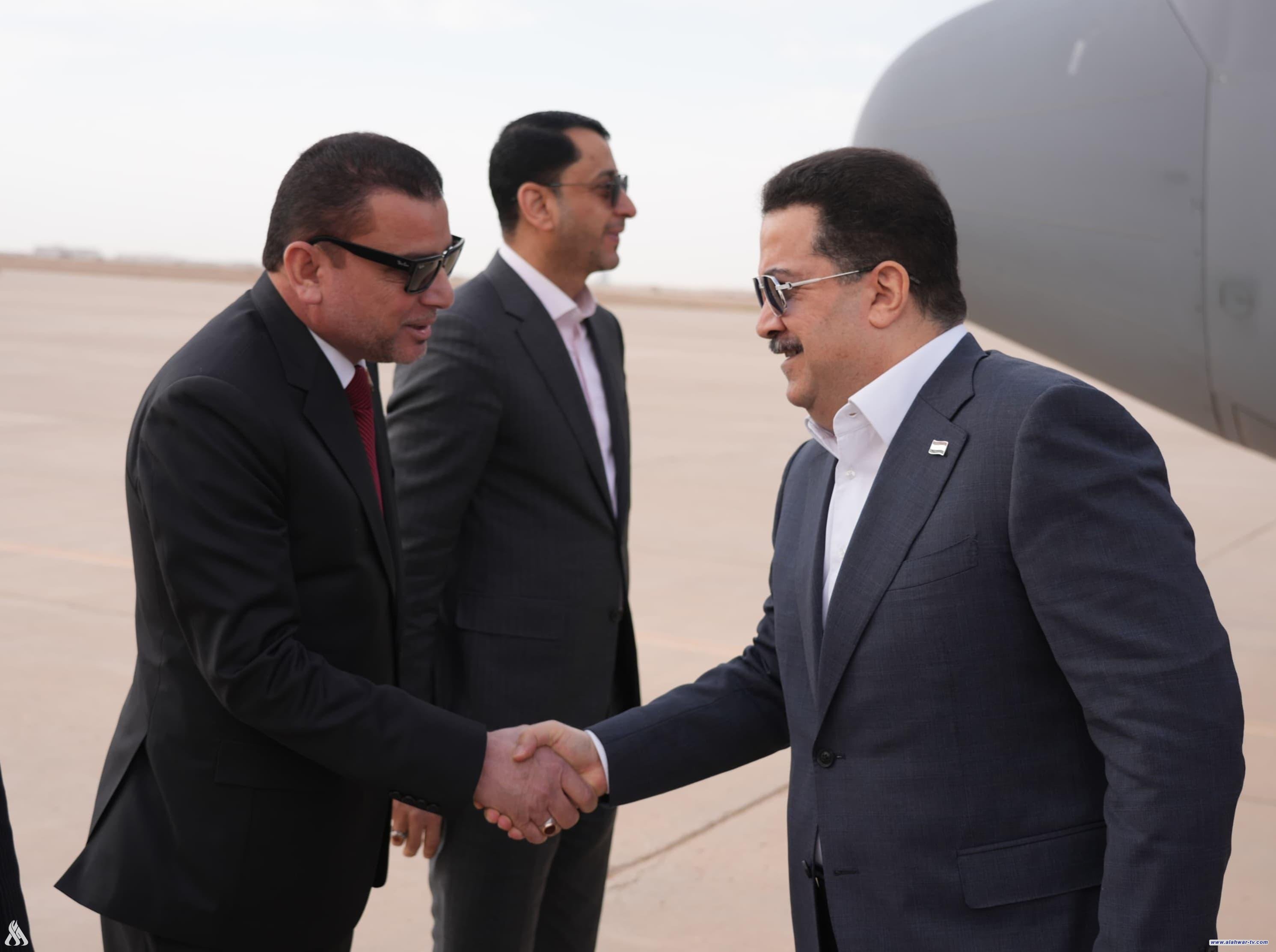 رئيس الوزراء يصل ذي قار لمتابعة وإطلاق عدد من مشاريع البنى التحتية والخدمية