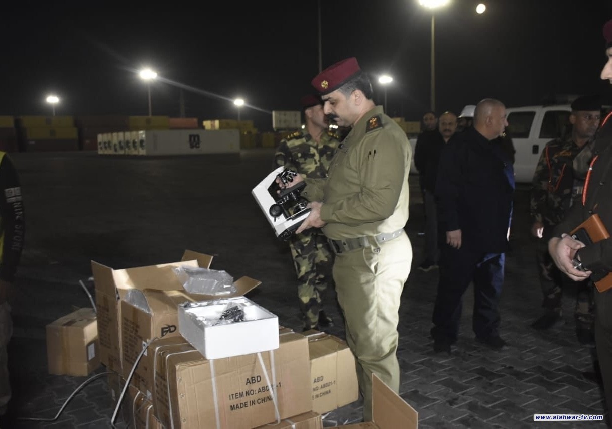 المنافذ الحدودية تضبط (13) حاوية مخالفة لشروط الاستيراد في أم قصر الشمالي