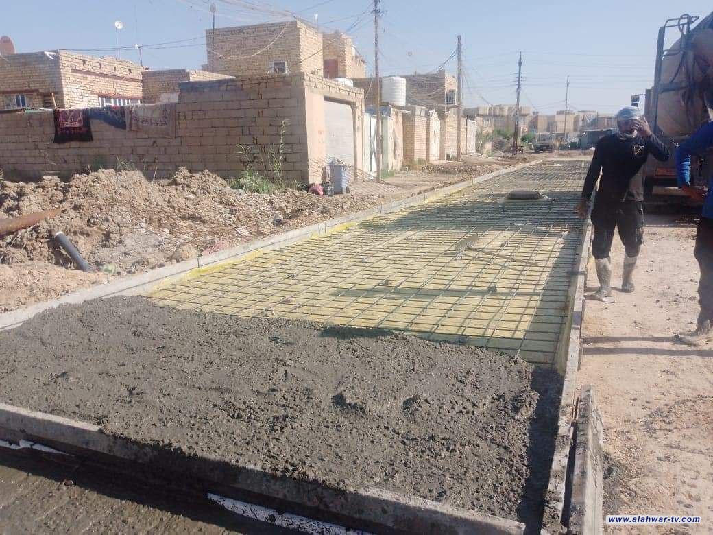 المباشرة بانشاء عدد من الشوارع في الشطرة