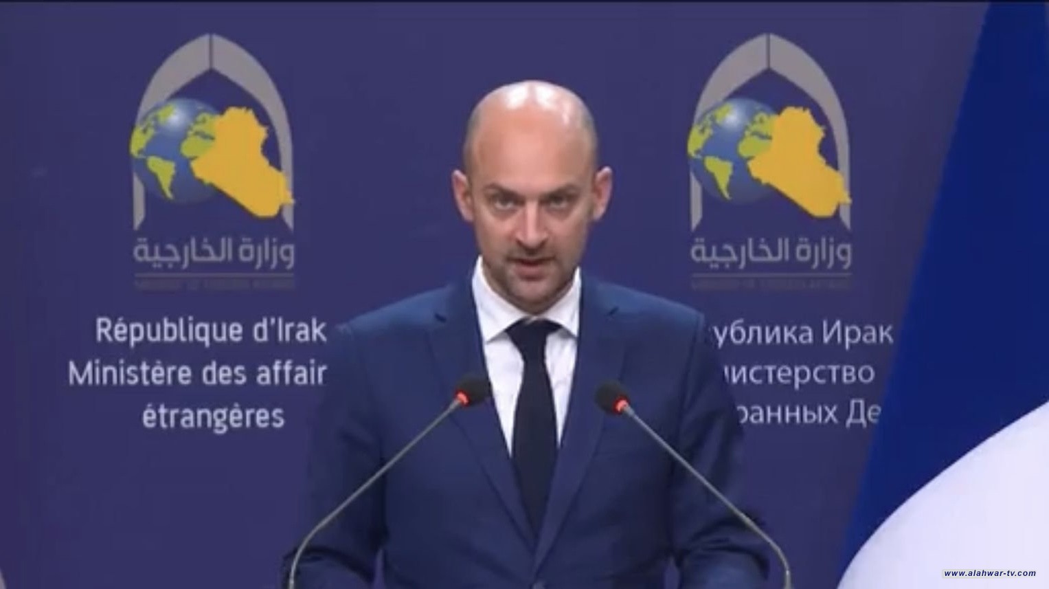 وزير الخارجية الفرنسي: نحيي جهود رئيس الوزراء العراقي للحفاظ على استقرار البلاد