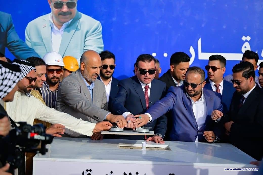 وضع حجر الأساس لمشروع خدمي متكامل لأحياء الطليعة والمهيدية في الناصرية