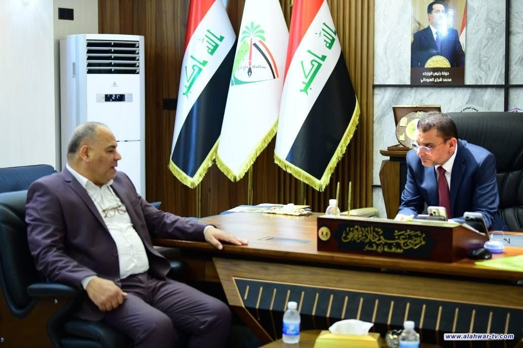 محافظ ذي قار يستقبل فنانين ومثقفين لبحث إقامة مهرجان ثقافي وفني هو الأول من نوعه في المحافظة