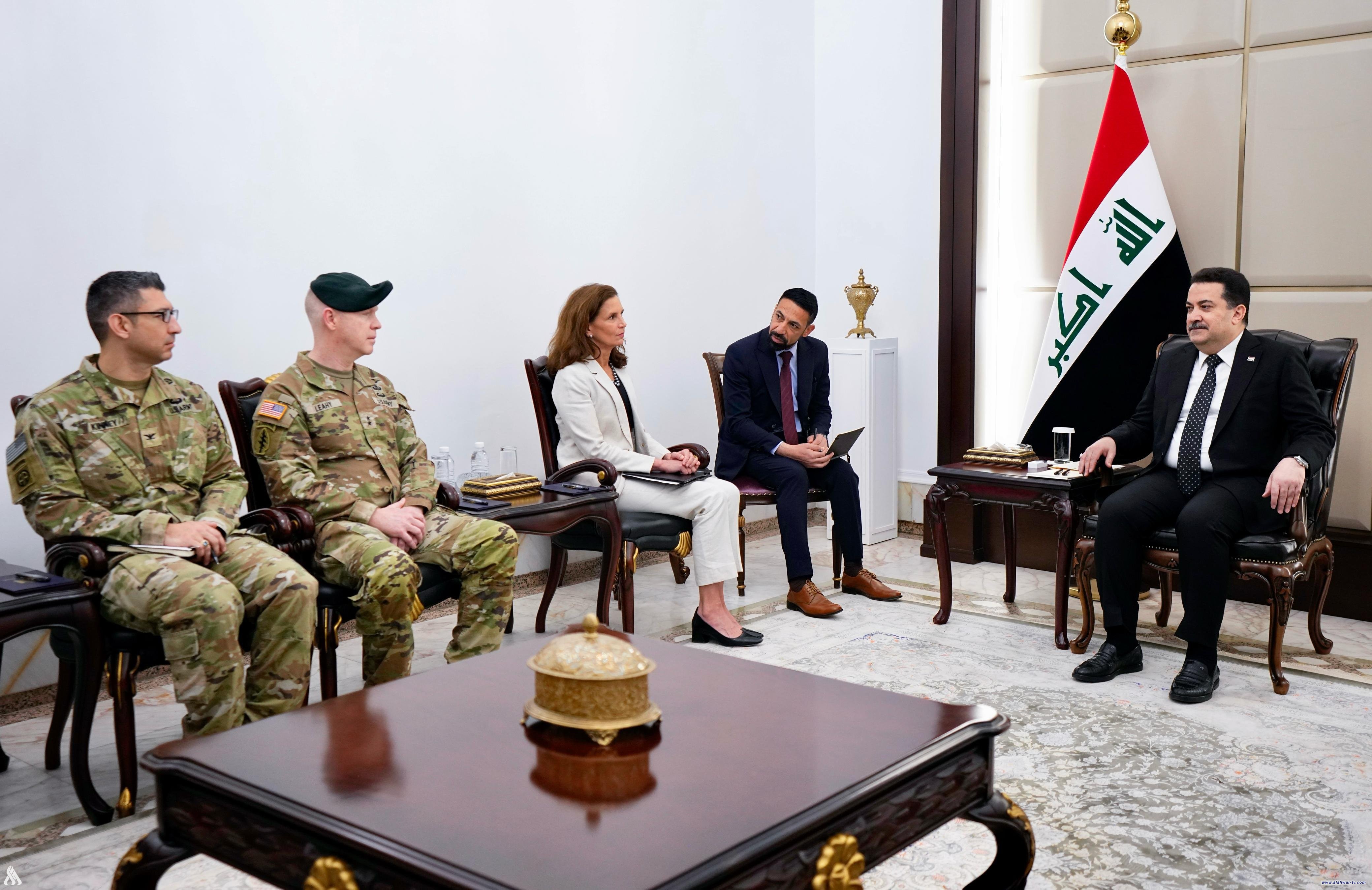 رئيس الوزراء وقائد التحالف الدولي يؤكدان أهمية العلاقات الاستراتيجية بين العراق والولايات المتحدة