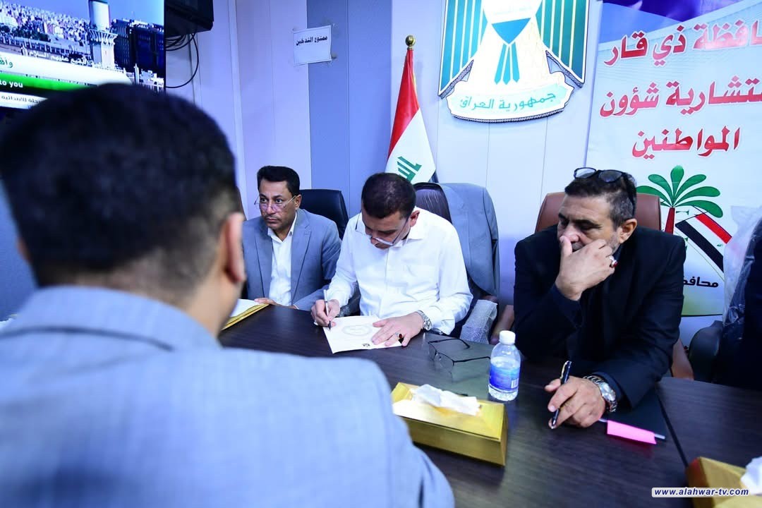 محافظ ذي قار يلتقي المواطنين ويؤكد: أبوابنا مفتوحة للجميع