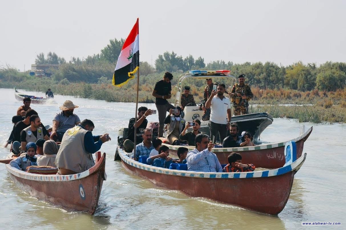 شرطة ذي قار تنفذ إجراءات أمنية لتأمين الوفود السياحية في أهوار الجبايش