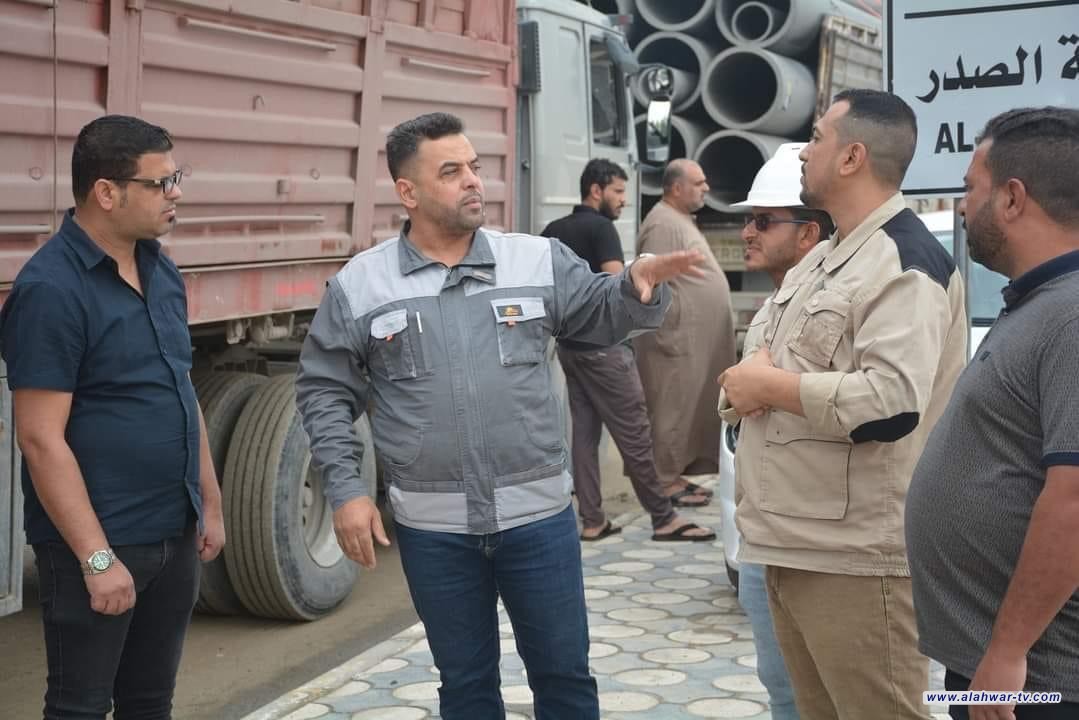 ماء ذي قار تعلن وصول المعدات الميكانيكية لمشاريع مركز ماء الناصرية