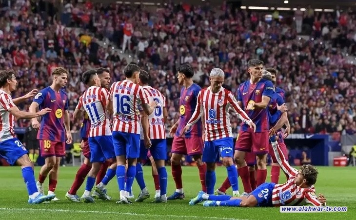 أتلتيكو يهاجم برشلونة عبر منشورات إكس
