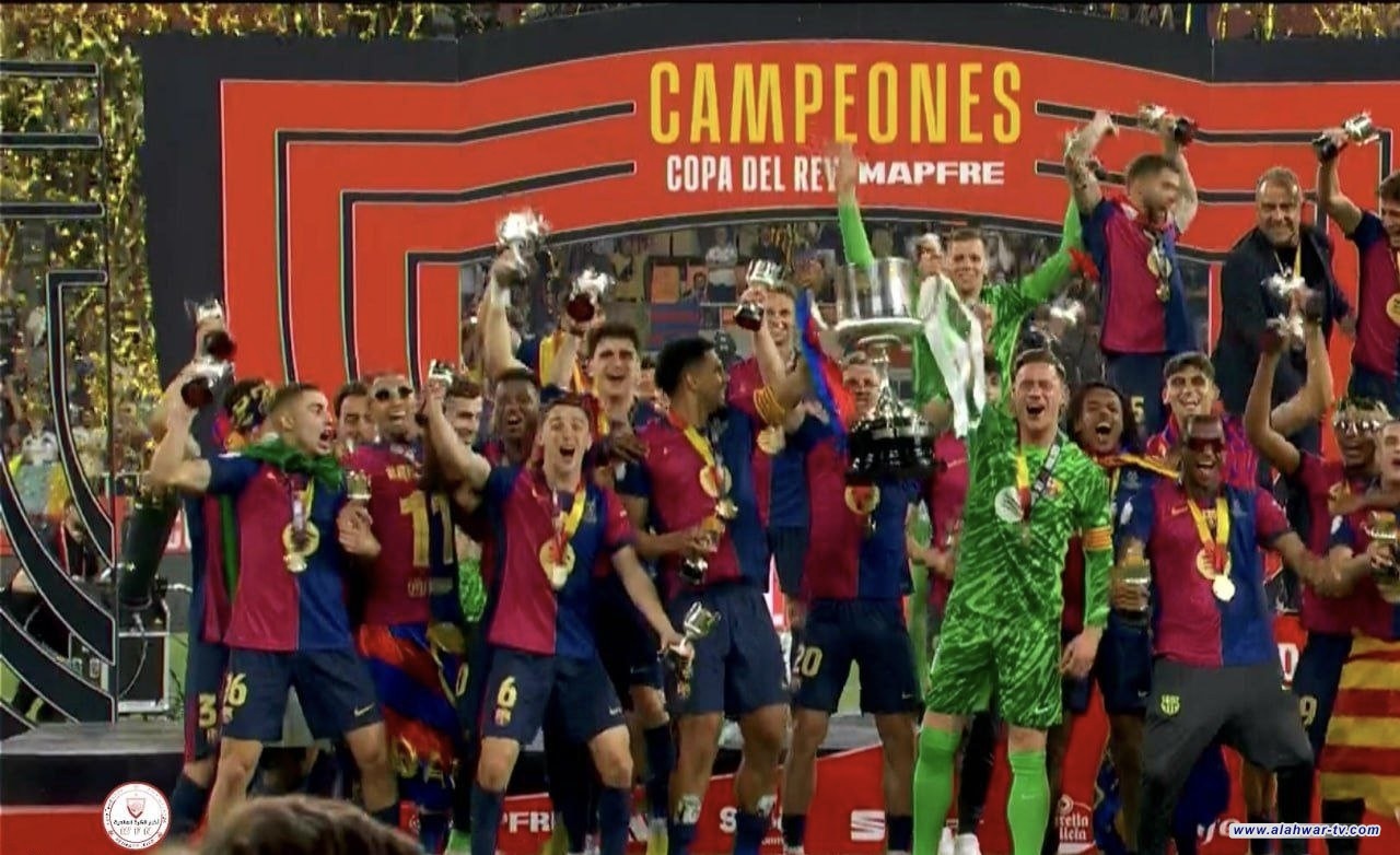 برشلونة يهزم ريال مدريد ويتوج بلقب كأس ملك إسبانيا