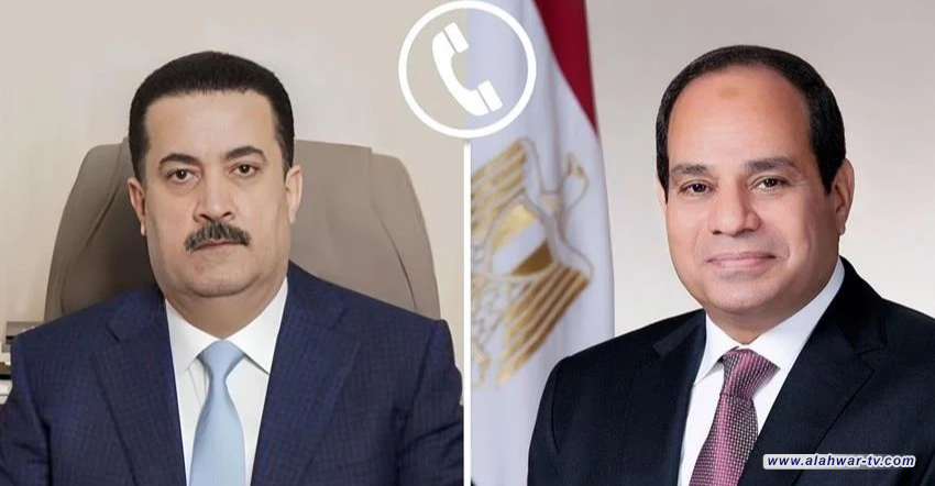 السوداني يهاتف السيسي ويبحثان قمة بغداد ومستجدات الأوضاع الإقليمية