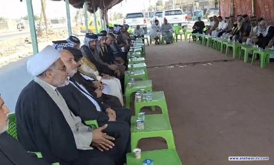 وفد من العتبة الحسينية تفض نزاعاً عشائرياً دام لسنوات ومصالحة المتخاصمين