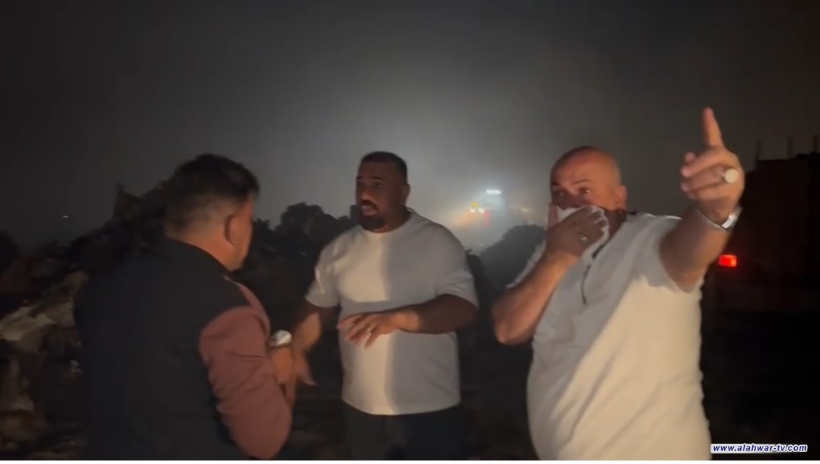 الدفاع المدني وبلدية الناصرية يواصلان جهود إخماد نيران الطمر الصحي  مدير البلدية: الحريق بفعل فاعل