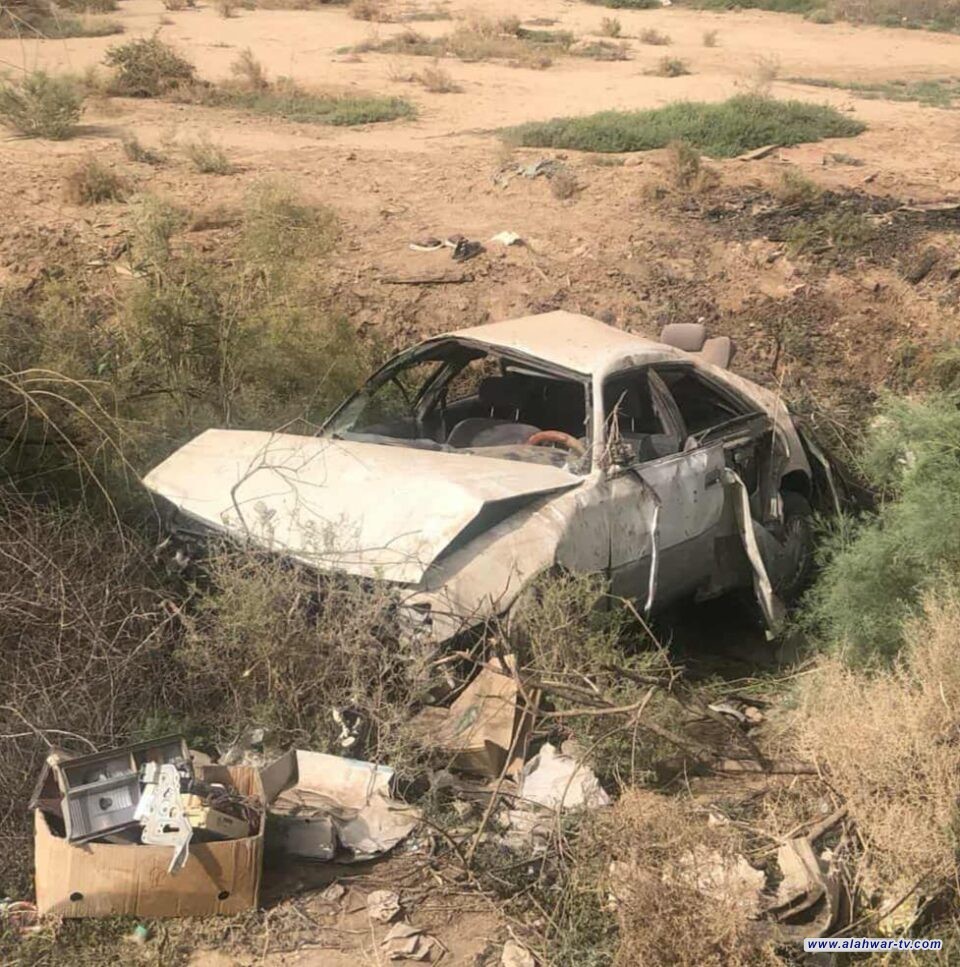 مصرع شخص وإصابة آخر في حادث انقلاب مروع على الطريق السريع شمال الناصرية