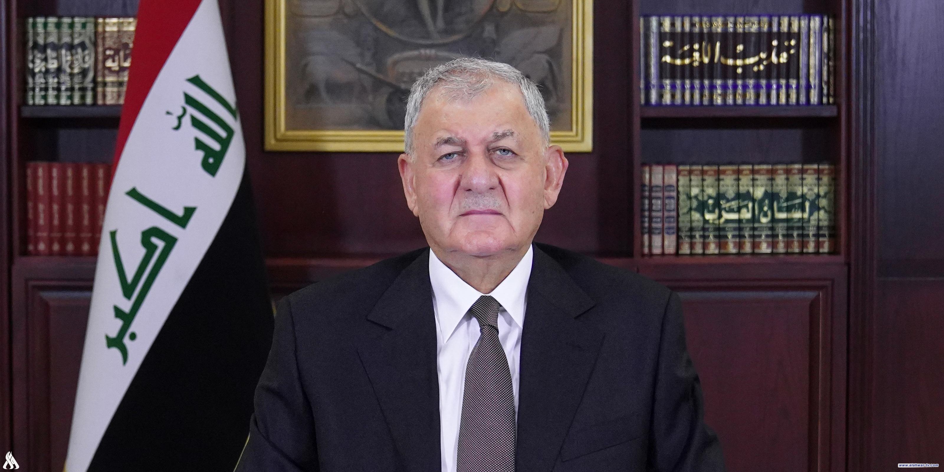 رئيس الجمهورية: الشهيد محمد الصدر قدم مثالاً شاخصاً في التضحية والفداء من أجل الحق