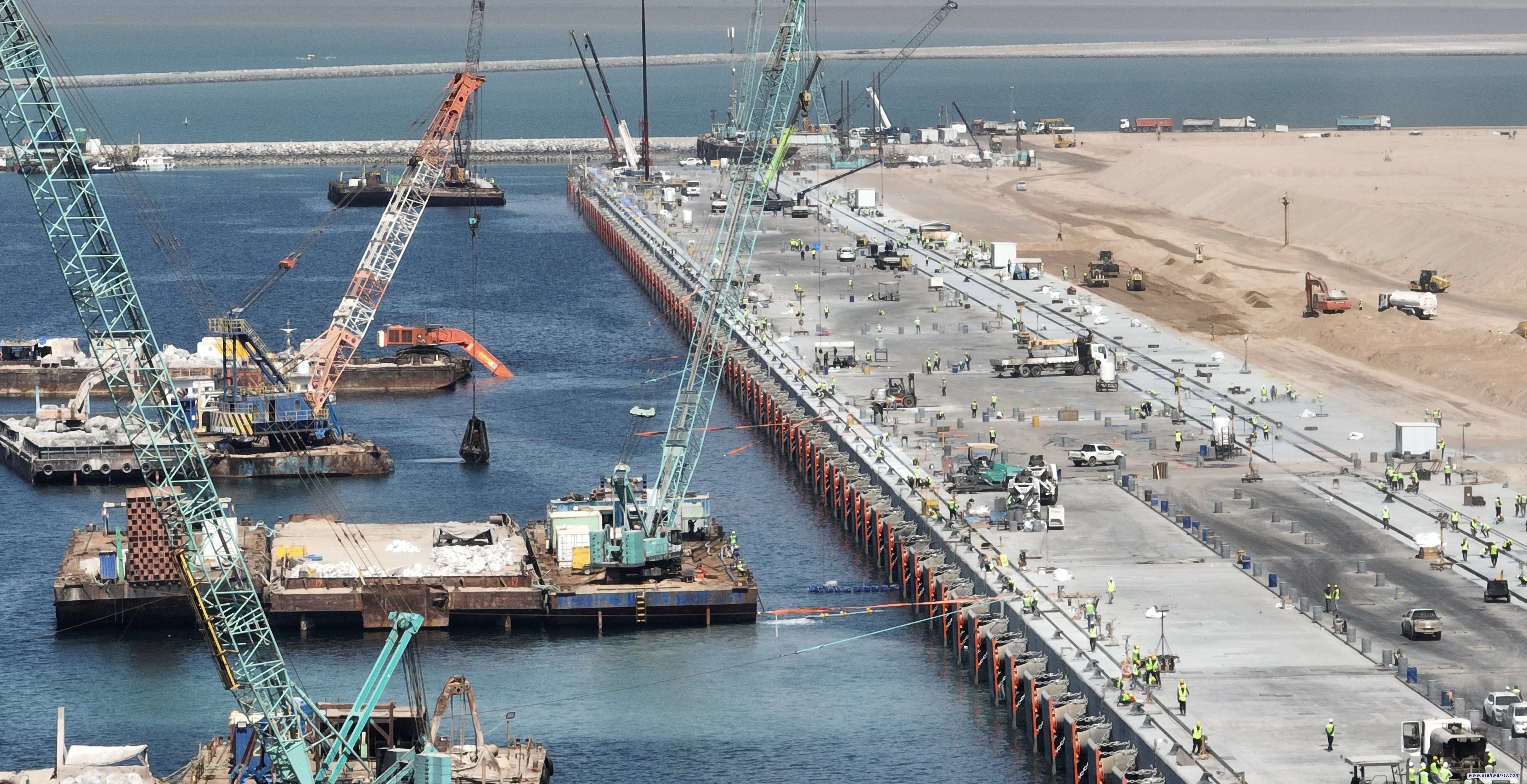 بالأرقام.. النقل تكشف نسب الإنجاز المتحققة في ميناء الفاو الكبير